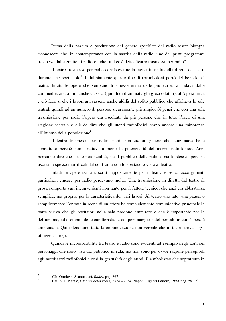 Anteprima della tesi: Radiodramma: origini del genere e la sua evoluzione alla RAI, Pagina 5