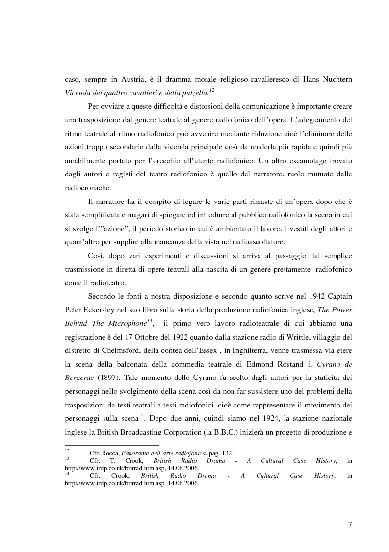 Anteprima della tesi: Radiodramma: origini del genere e la sua evoluzione alla RAI, Pagina 7
