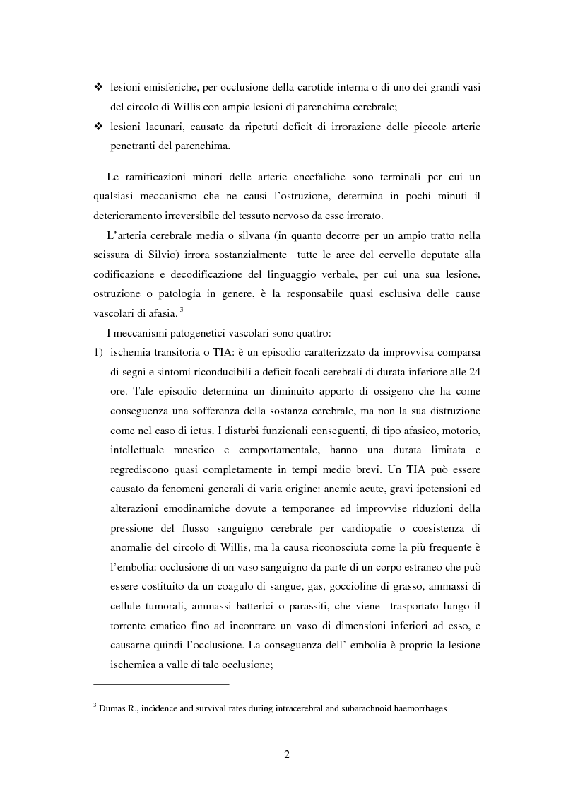 Anteprima della tesi: Valutazione del carico assistenziale del caregiver in relazione all’alterata cura di sé e deficit della comunicazione in pazienti affetti da afasia assistiti in regime domiciliare, Pagina 5
