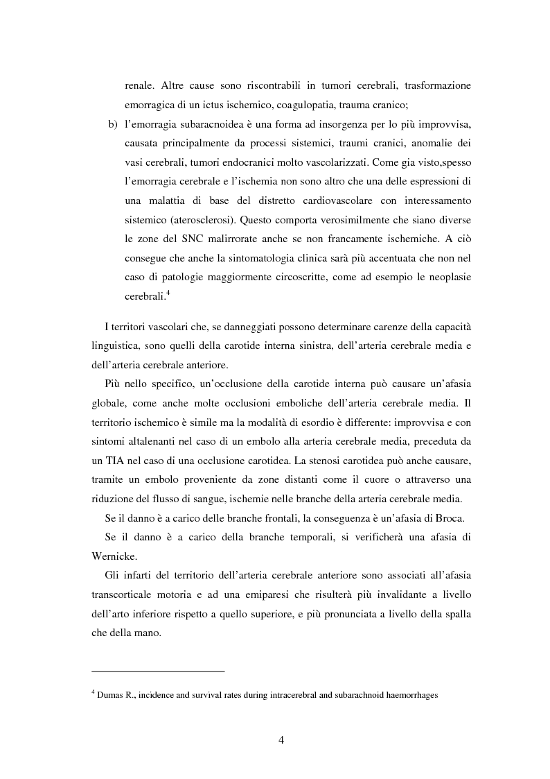 Anteprima della tesi: Valutazione del carico assistenziale del caregiver in relazione all’alterata cura di sé e deficit della comunicazione in pazienti affetti da afasia assistiti in regime domiciliare, Pagina 7