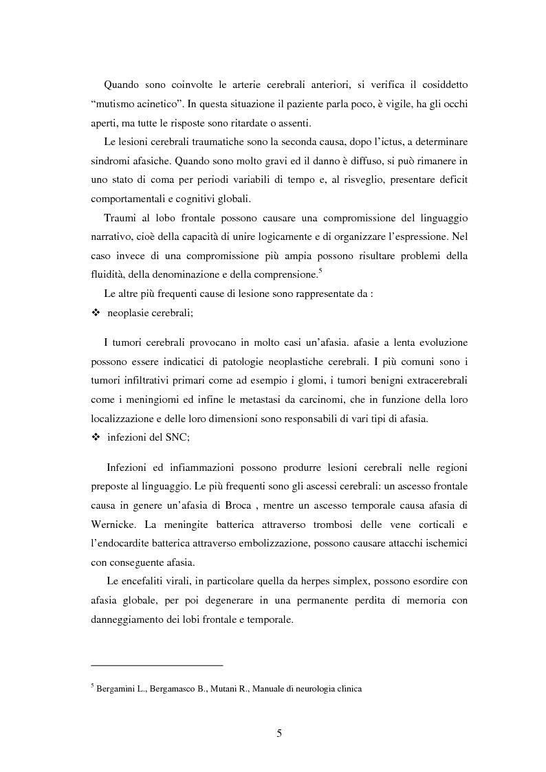 Anteprima della tesi: Valutazione del carico assistenziale del caregiver in relazione all’alterata cura di sé e deficit della comunicazione in pazienti affetti da afasia assistiti in regime domiciliare, Pagina 8