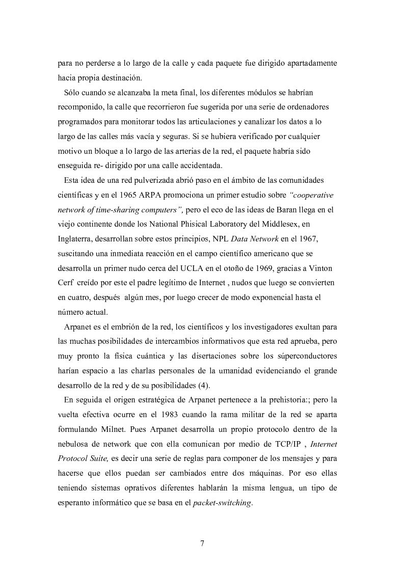 Anteprima della tesi: Internet: las nuevas fronteras de la comunicaciòn, Pagina 5