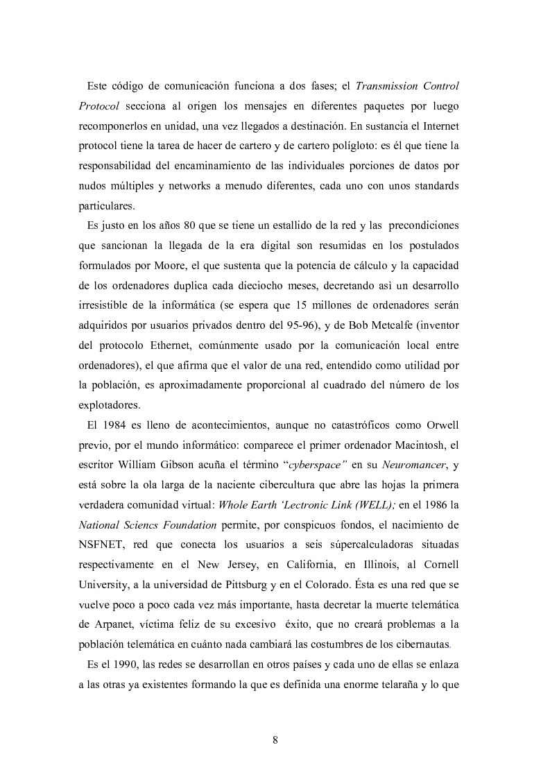 Anteprima della tesi: Internet: las nuevas fronteras de la comunicaciòn, Pagina 6