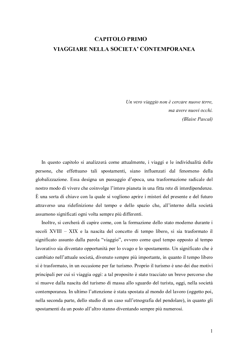 Anteprima della tesi: L'arte del viaggiare: l'etnografia del pendolare, Pagina 4