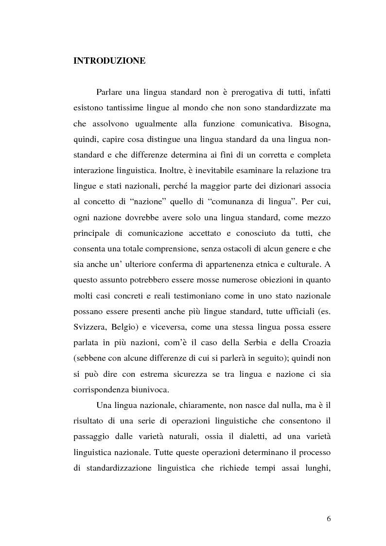 Anteprima della tesi: Il processo di standardizzazione del croato, Pagina 3