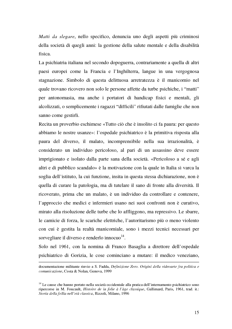 Anteprima della tesi: Oltre il dolore, oltre la pena. Cinema e handicap, quattro diversi sguardi d'autore, Pagina 12