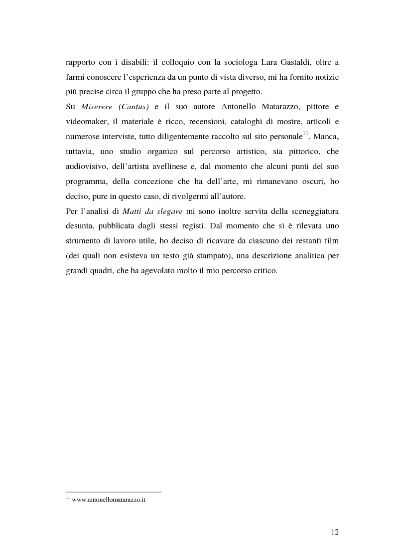 Anteprima della tesi: Oltre il dolore, oltre la pena. Cinema e handicap, quattro diversi sguardi d'autore, Pagina 9