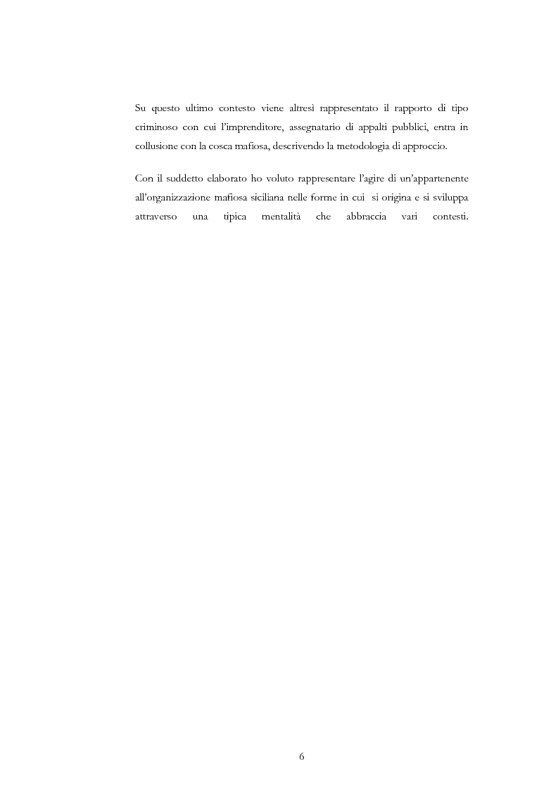 Anteprima della tesi: La condotta mafiosa in un contesto criminale, Pagina 3