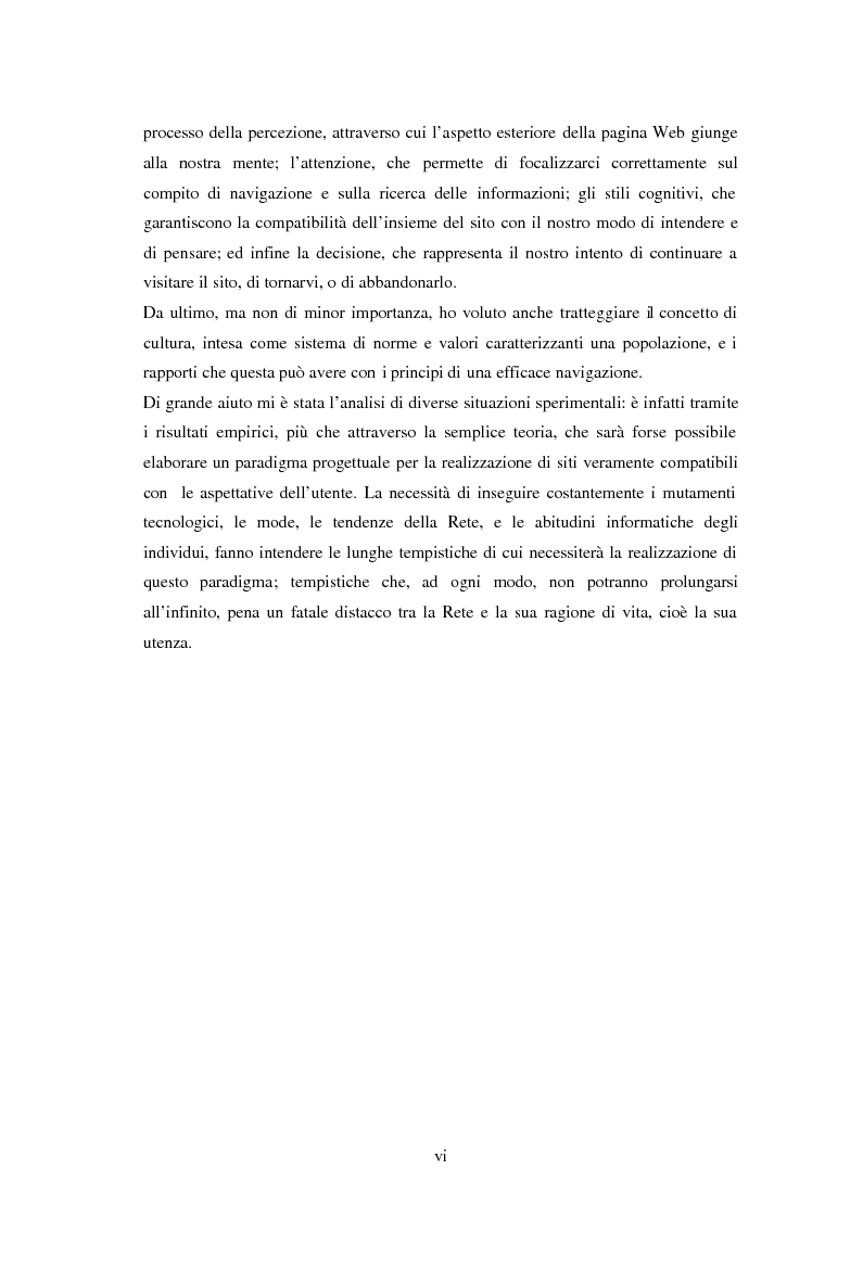 Anteprima della tesi: L'usabilità in Internet e i processi psicologici correlati, Pagina 2