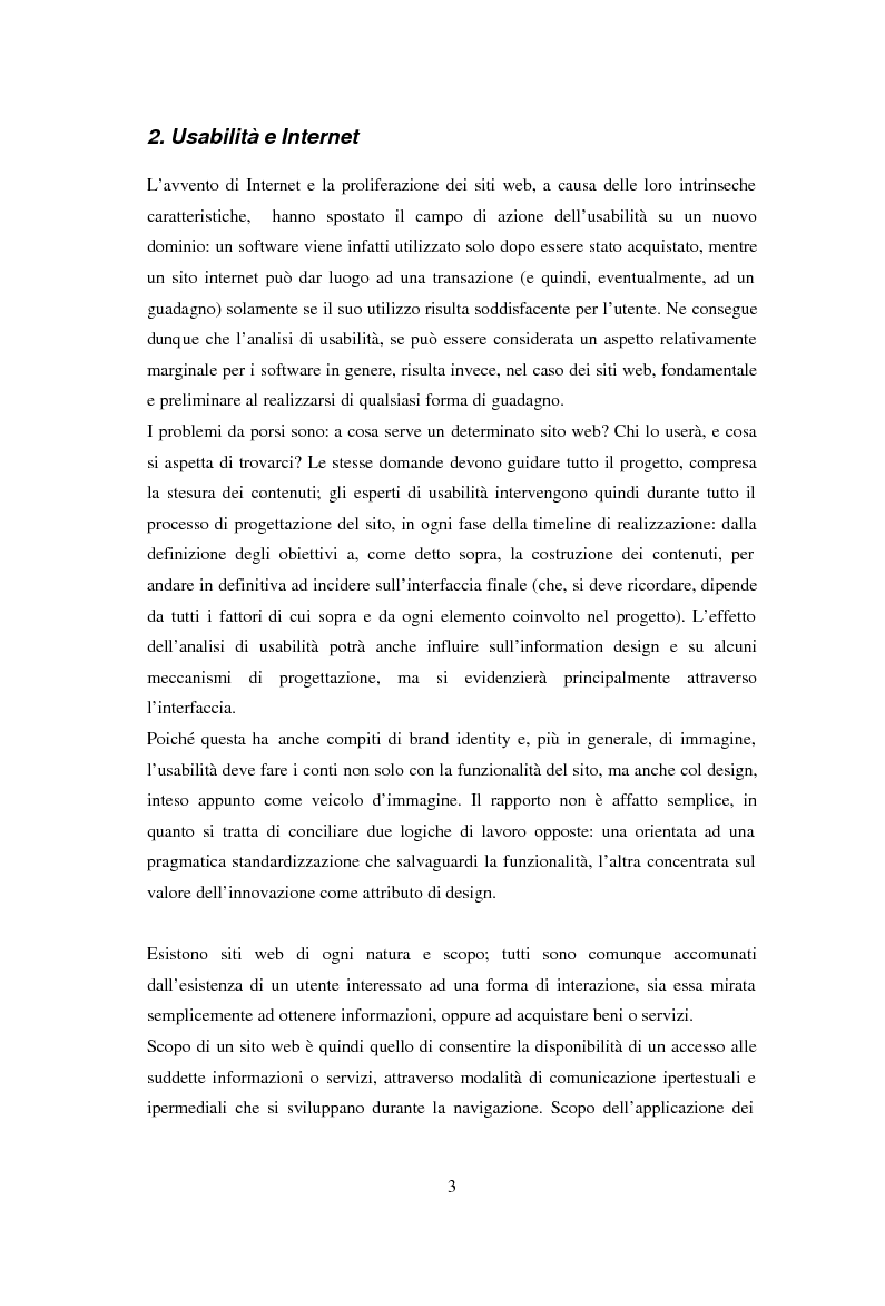 Anteprima della tesi: L'usabilità in Internet e i processi psicologici correlati, Pagina 5