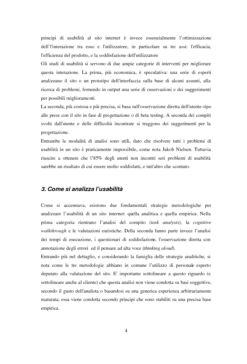 Anteprima della tesi: L'usabilità in Internet e i processi psicologici correlati, Pagina 6