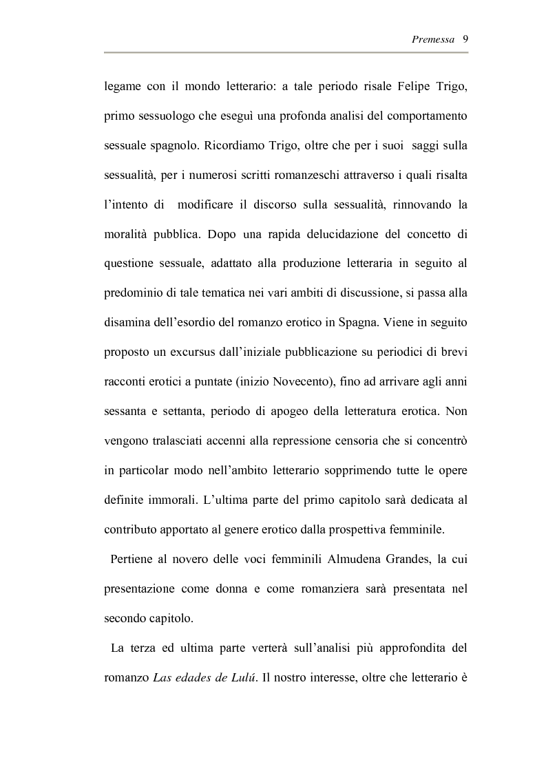Anteprima della tesi: L'erotismo ne Las edades de Lulù di Almudena Grandes: storia di una regressione, Pagina 5