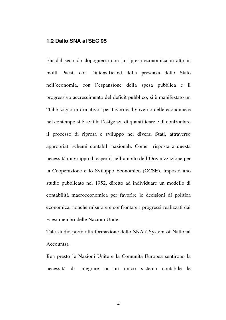 Anteprima della tesi: Il sistema dei conti nazionali ed il conto satellite della spesa per la protezione dell'ambiente EPEA, Pagina 2