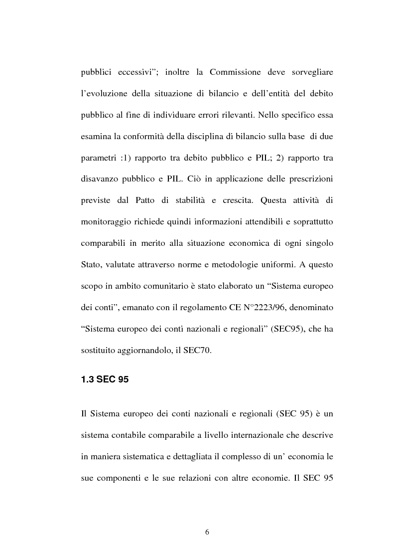 Anteprima della tesi: Il sistema dei conti nazionali ed il conto satellite della spesa per la protezione dell'ambiente EPEA, Pagina 4