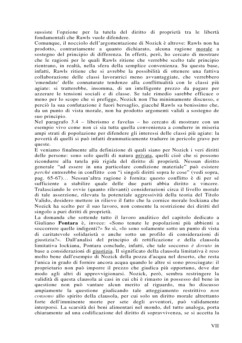 Anteprima della tesi: Può darsi un diritto di sopravvivenza? Giustizia e giusnaturalismo in alcune proposte di etica politica contemporanea: John Rawls, Robert Nozick, Giuliano Pontara, Pagina 7