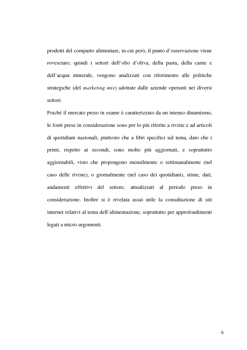 Anteprima della tesi: L'evoluzione del mercato dei prodotti alimentari: strategie di marketing delle imprese, Pagina 3