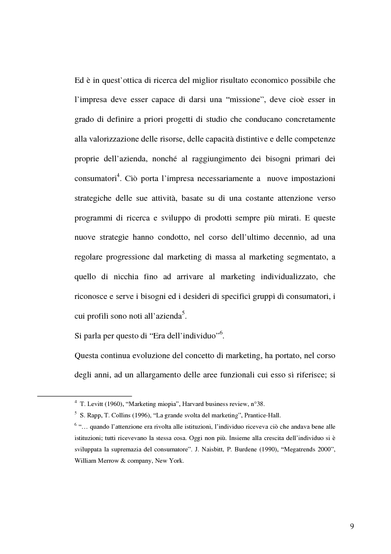 Anteprima della tesi: L'evoluzione del mercato dei prodotti alimentari: strategie di marketing delle imprese, Pagina 6