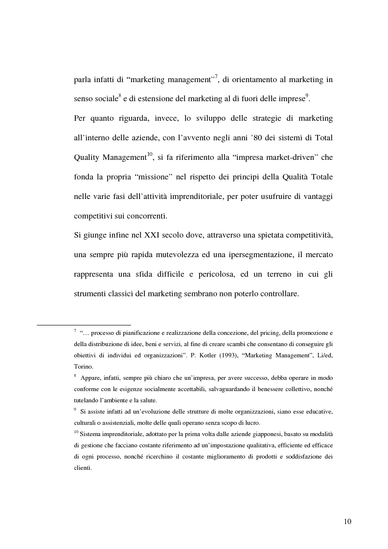 Anteprima della tesi: L'evoluzione del mercato dei prodotti alimentari: strategie di marketing delle imprese, Pagina 7