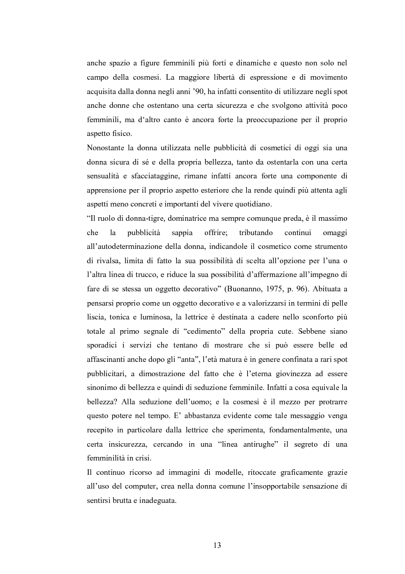 Anteprima della tesi: La rappresentazione della donna nella pubblicità dei cosmetici. Una ricerca di analisi del contenuto., Pagina 10