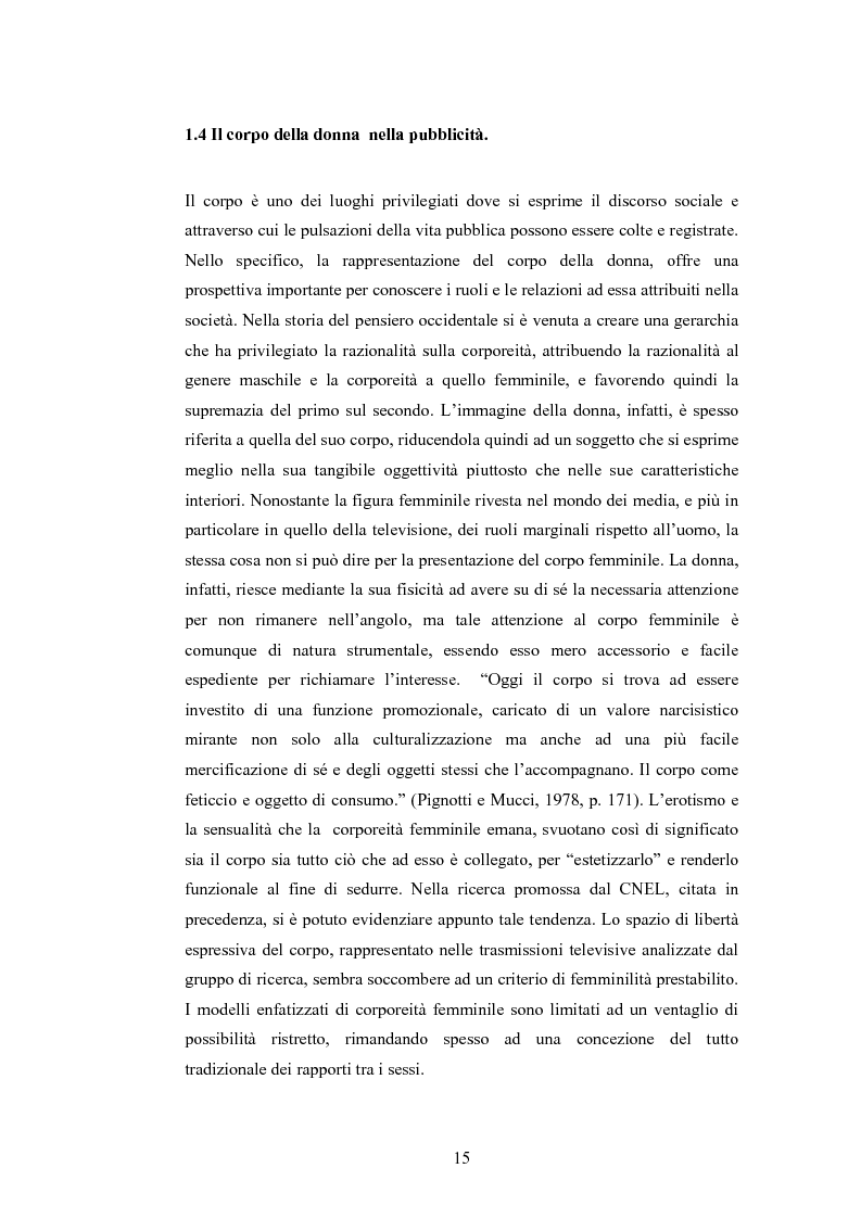 Anteprima della tesi: La rappresentazione della donna nella pubblicità dei cosmetici. Una ricerca di analisi del contenuto., Pagina 12