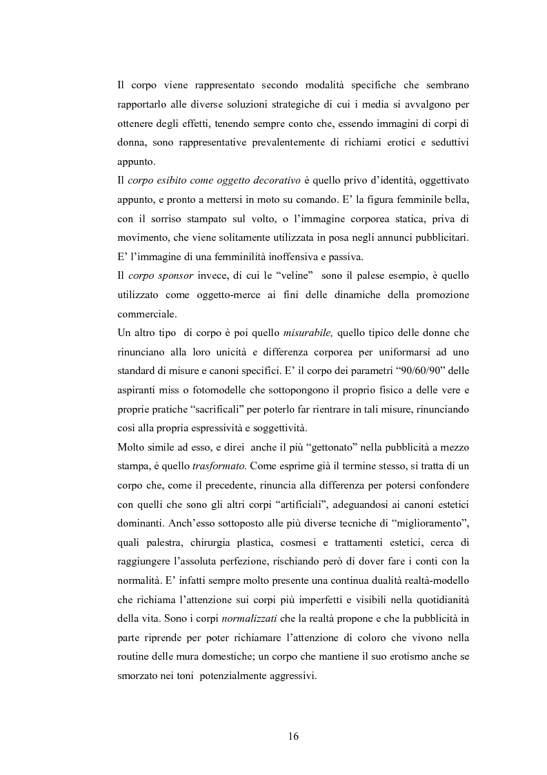 Anteprima della tesi: La rappresentazione della donna nella pubblicità dei cosmetici. Una ricerca di analisi del contenuto., Pagina 13