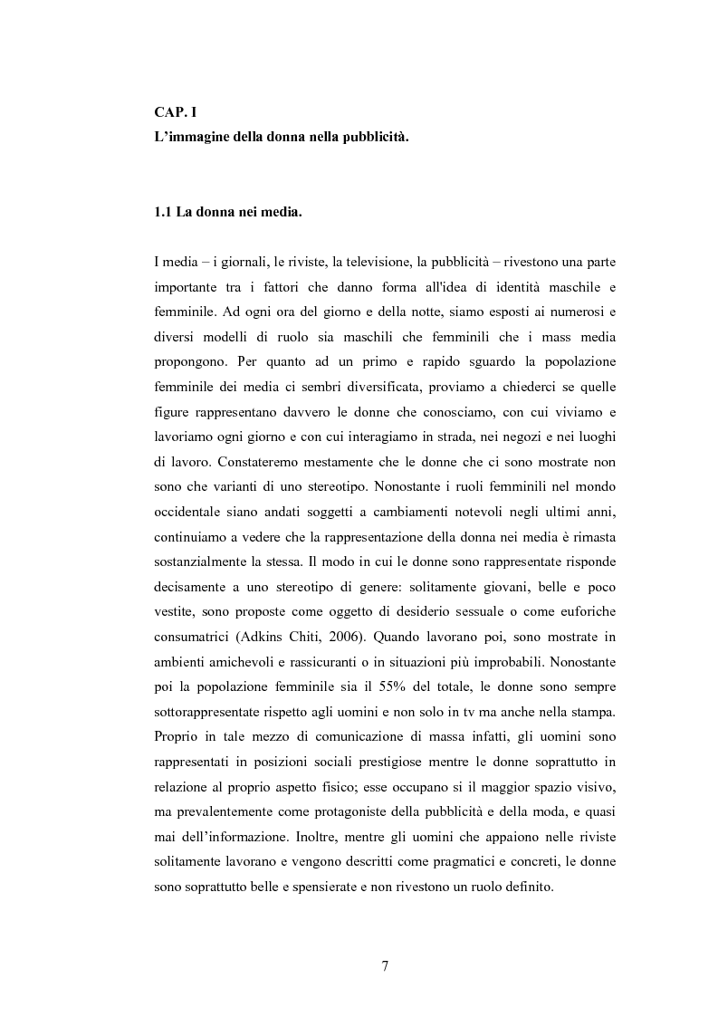 Anteprima della tesi: La rappresentazione della donna nella pubblicità dei cosmetici. Una ricerca di analisi del contenuto., Pagina 4