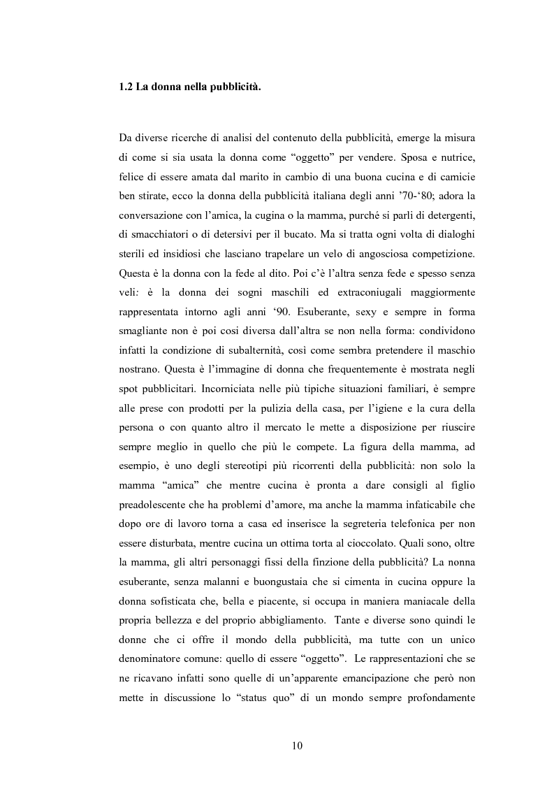 Anteprima della tesi: La rappresentazione della donna nella pubblicità dei cosmetici. Una ricerca di analisi del contenuto., Pagina 7
