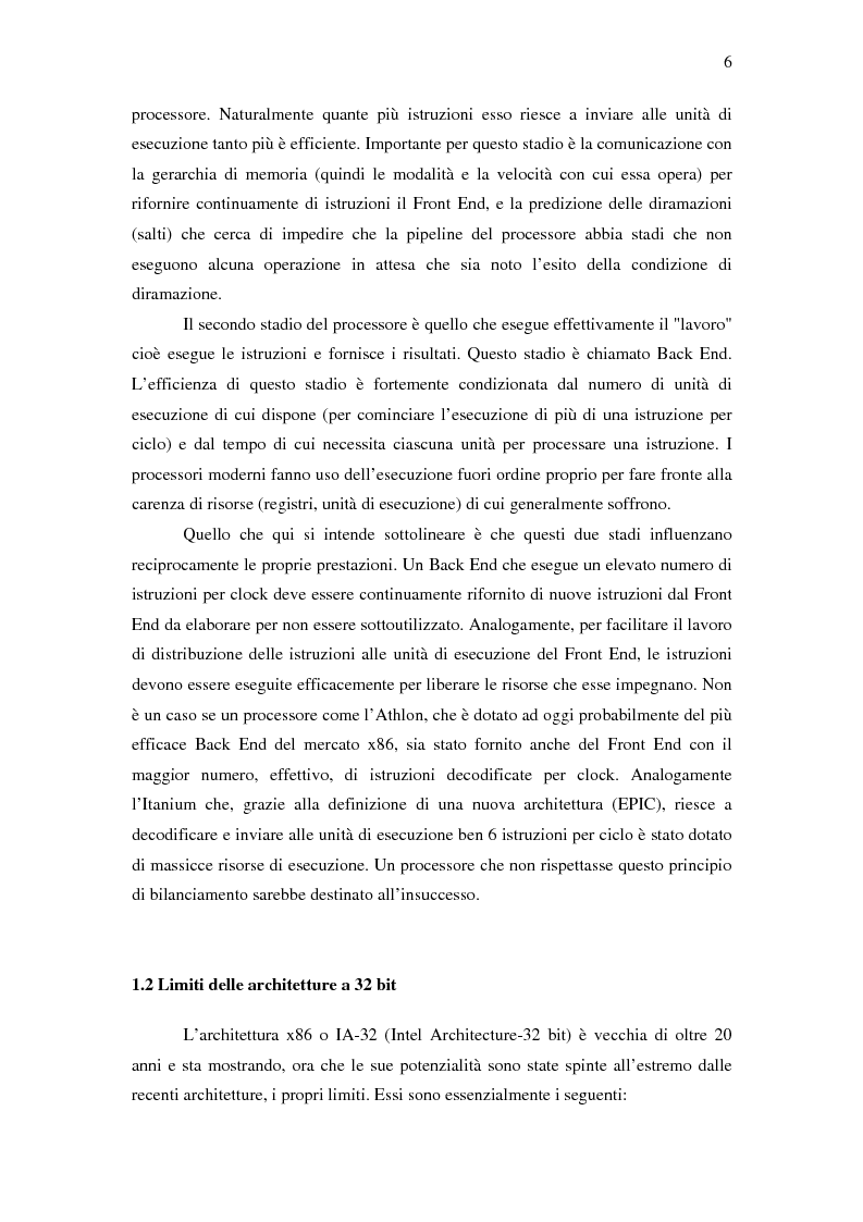 Anteprima della tesi: Analisi delle architetture di microprocessori commerciali, Pagina 7