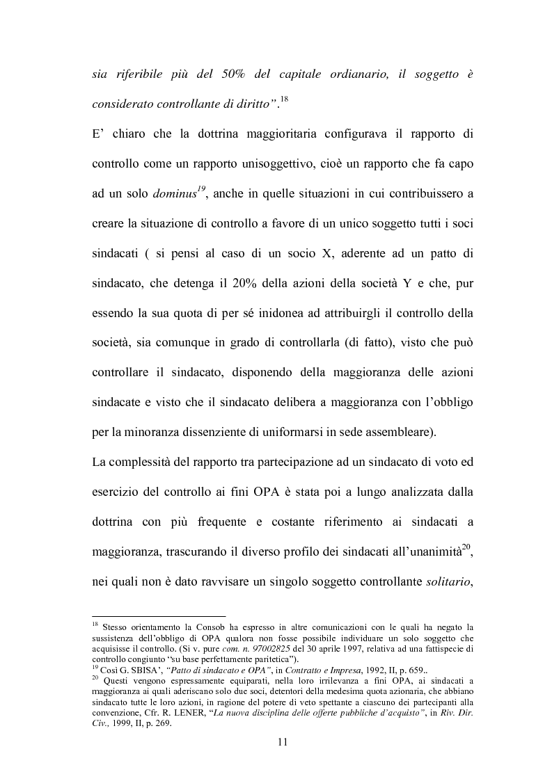 Anteprima della tesi: L'Opa di concerto, Pagina 11