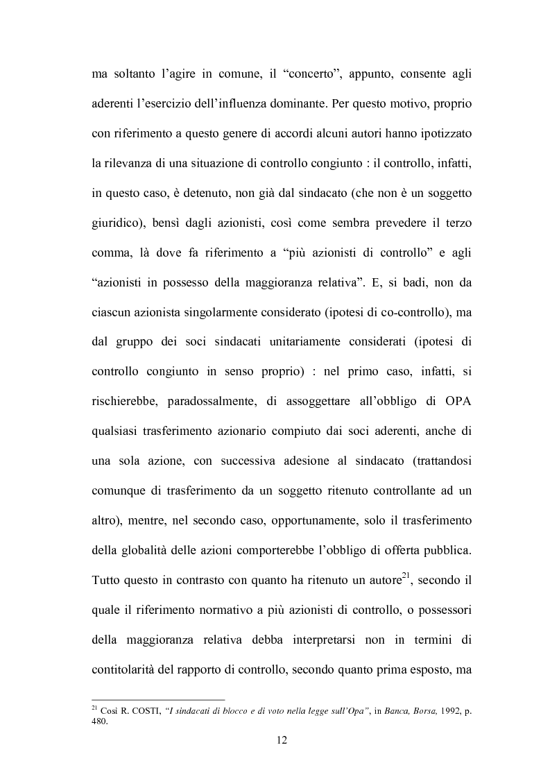 Anteprima della tesi: L'Opa di concerto, Pagina 12