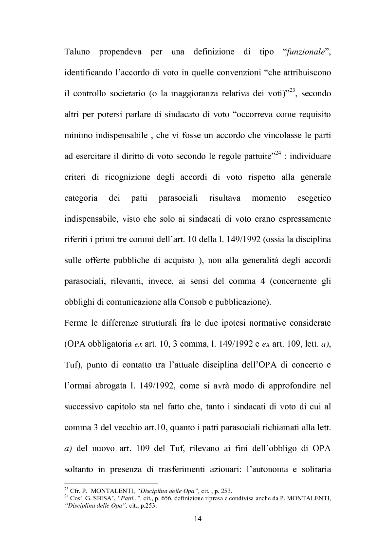 Anteprima della tesi: L'Opa di concerto, Pagina 14