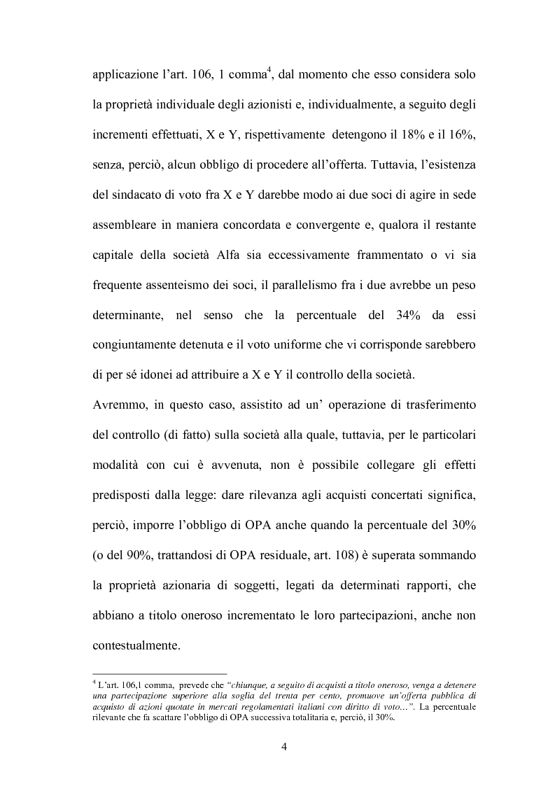 Anteprima della tesi: L'Opa di concerto, Pagina 4