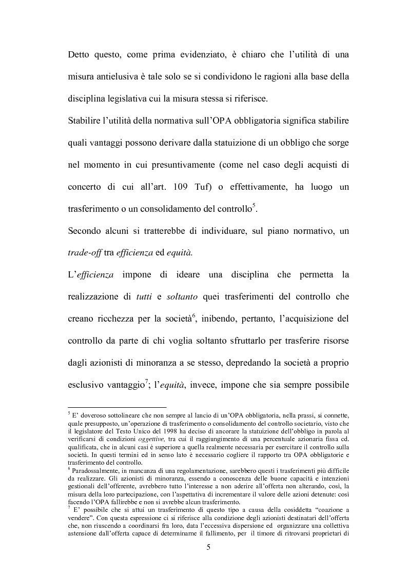 Anteprima della tesi: L'Opa di concerto, Pagina 5