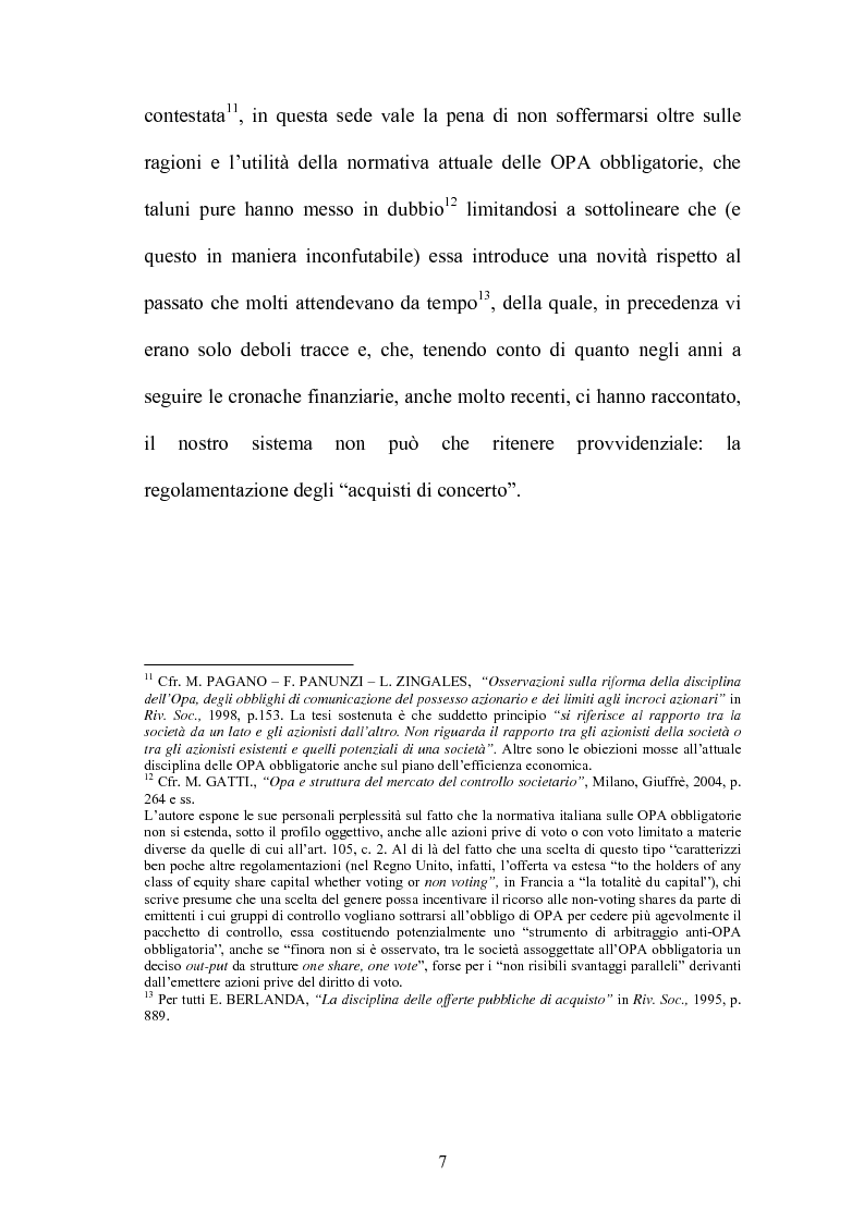 Anteprima della tesi: L'Opa di concerto, Pagina 7