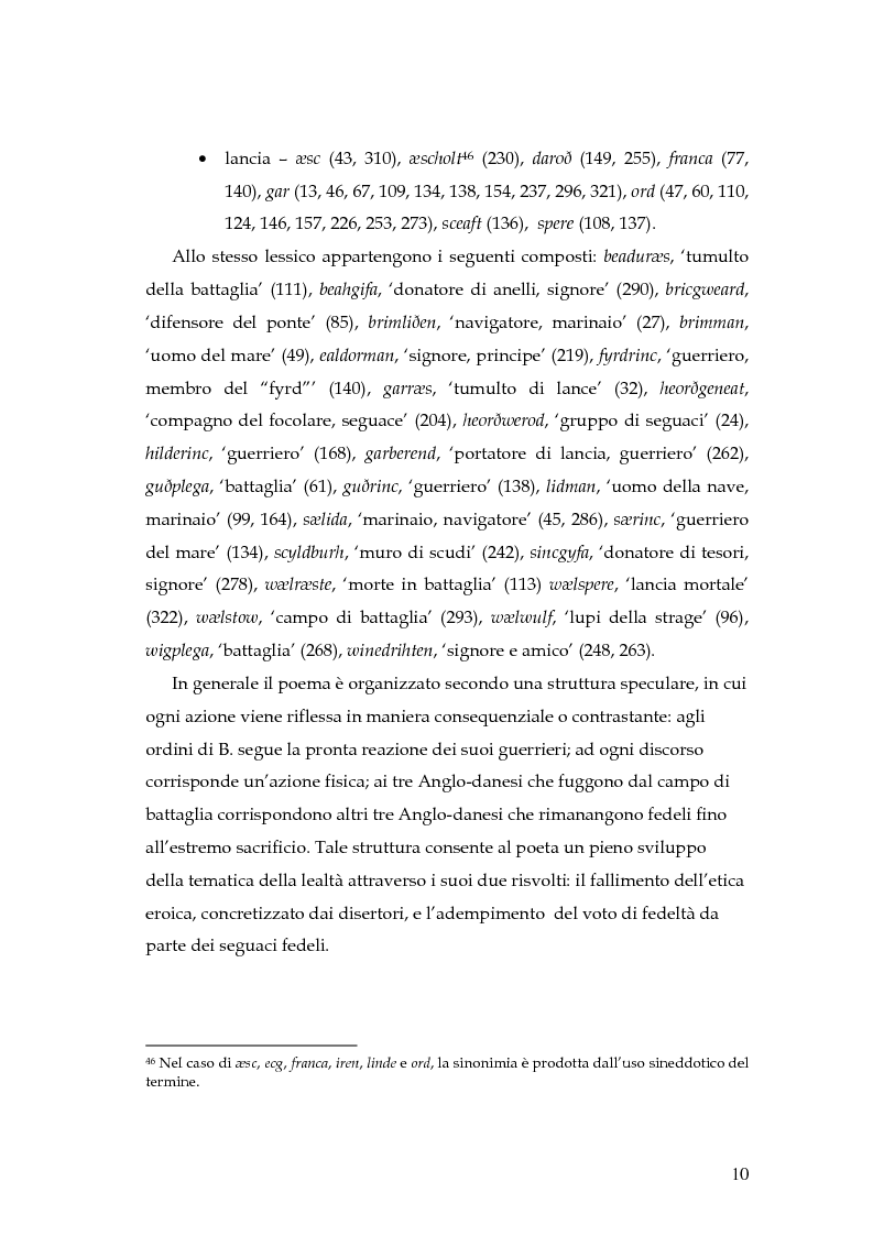 Anteprima della tesi: The Battle of Maldon: un'indagine retorica, Pagina 10