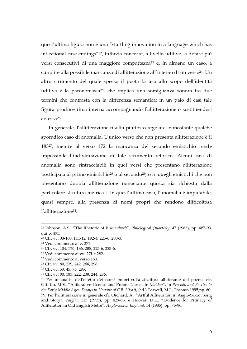 Anteprima della tesi: The Battle of Maldon: un'indagine retorica, Pagina 6