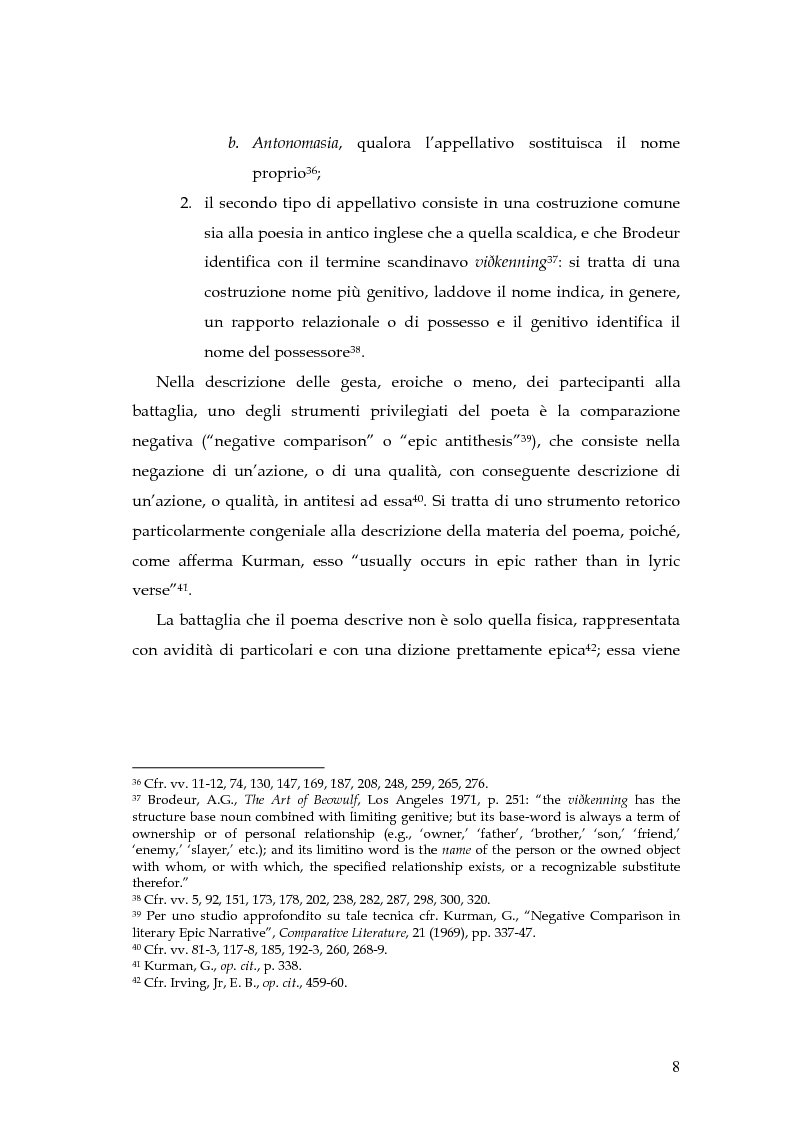 Anteprima della tesi: The Battle of Maldon: un'indagine retorica, Pagina 8
