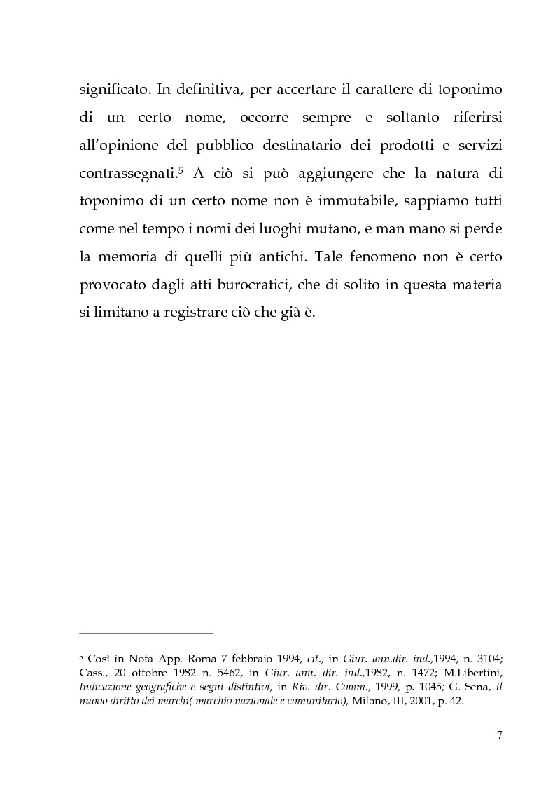 Anteprima della tesi: Il marchio geografico, Pagina 3