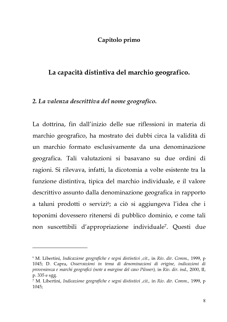 Anteprima della tesi: Il marchio geografico, Pagina 4