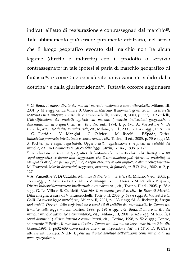 Anteprima della tesi: Il marchio geografico, Pagina 8