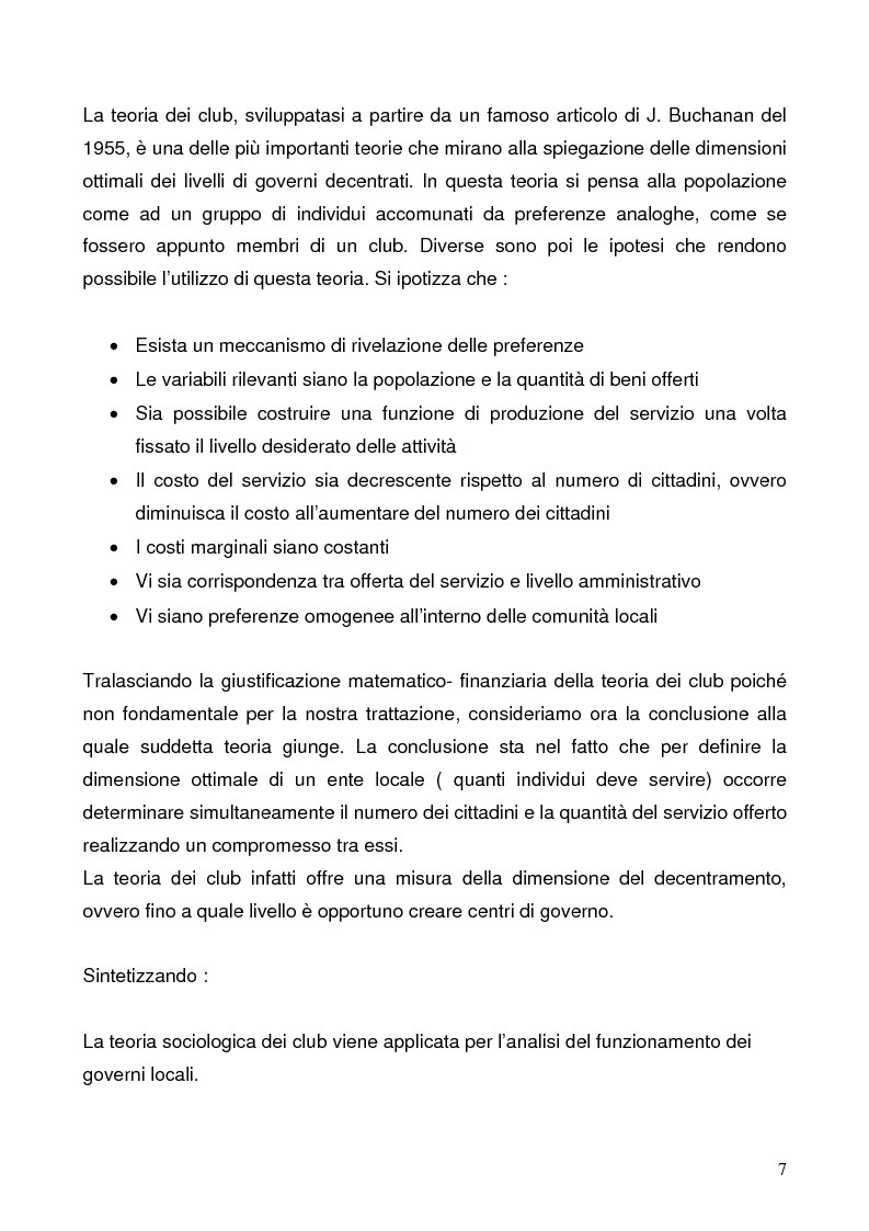 Anteprima della tesi: Il federalismo fiscale: l'Italia e l'Europa, Pagina 7