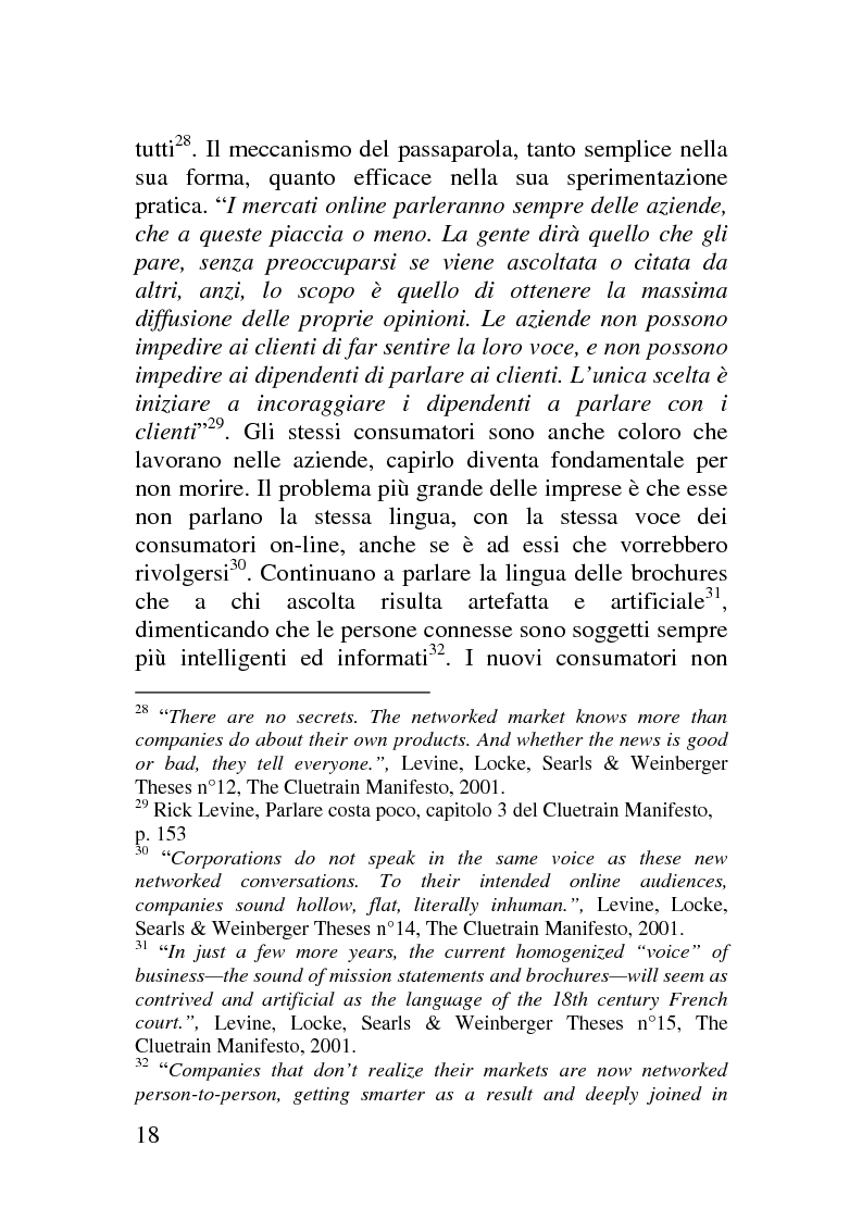 Anteprima della tesi: Il corporate blog - L'utilizzo del blog nella relazione con il cliente, Pagina 13