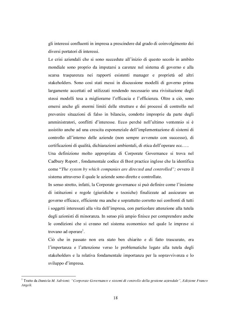 Anteprima della tesi: La comunicazione sulla Corporate Governance: analisi delle relazioni dei principali istituti di credito, Pagina 6