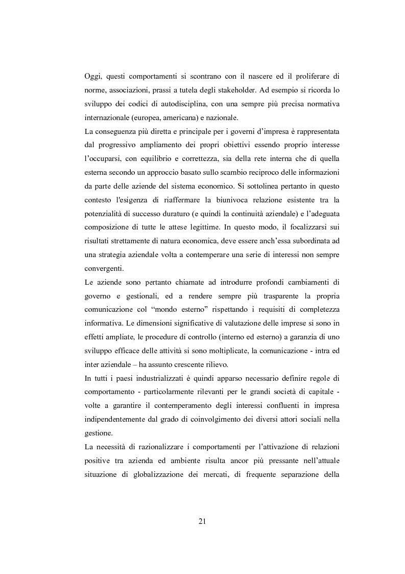 Anteprima della tesi: La comunicazione sulla Corporate Governance: analisi delle relazioni dei principali istituti di credito, Pagina 9