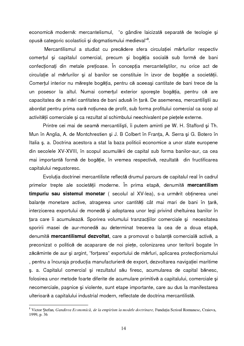 Anteprima della tesi: Capitalul in teoria si pratica economica, Pagina 11