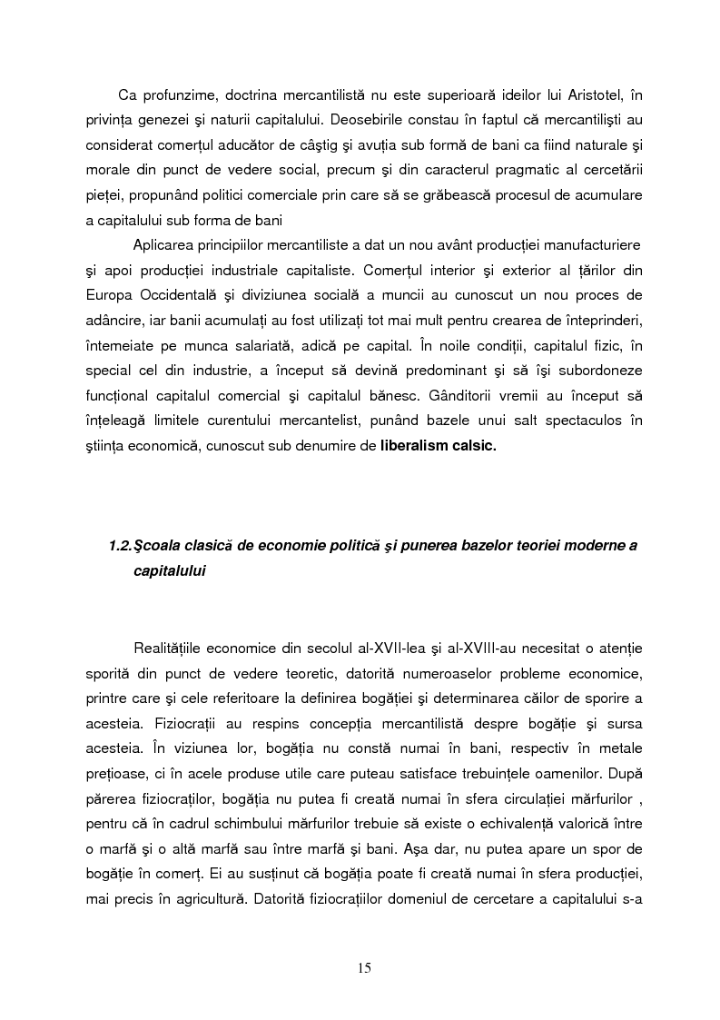 Anteprima della tesi: Capitalul in teoria si pratica economica, Pagina 12