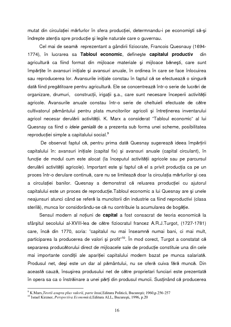 Anteprima della tesi: Capitalul in teoria si pratica economica, Pagina 13