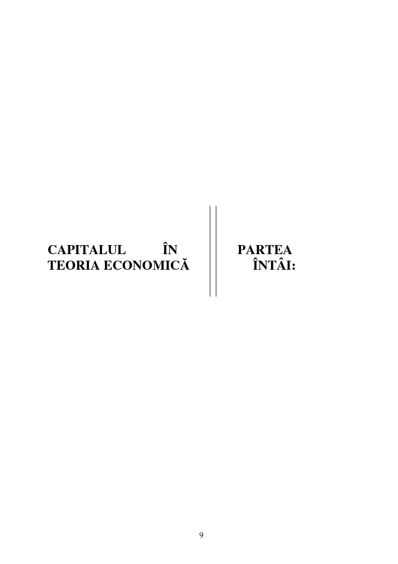 Anteprima della tesi: Capitalul in teoria si pratica economica, Pagina 6