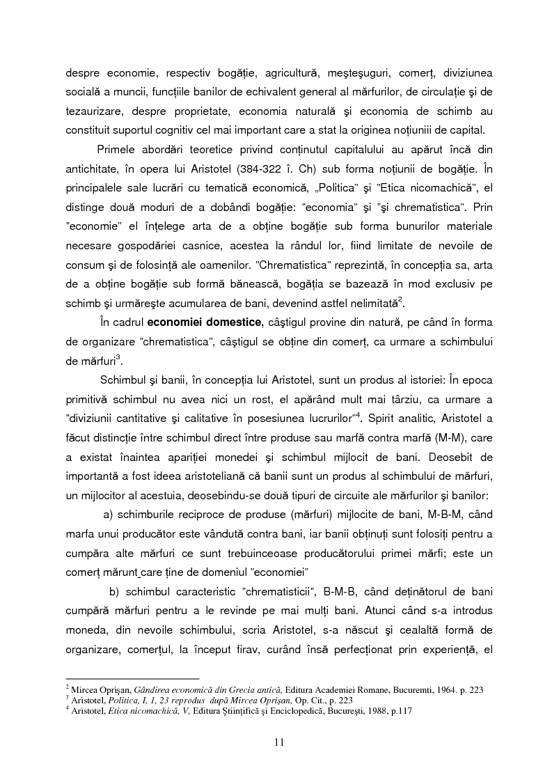 Anteprima della tesi: Capitalul in teoria si pratica economica, Pagina 8