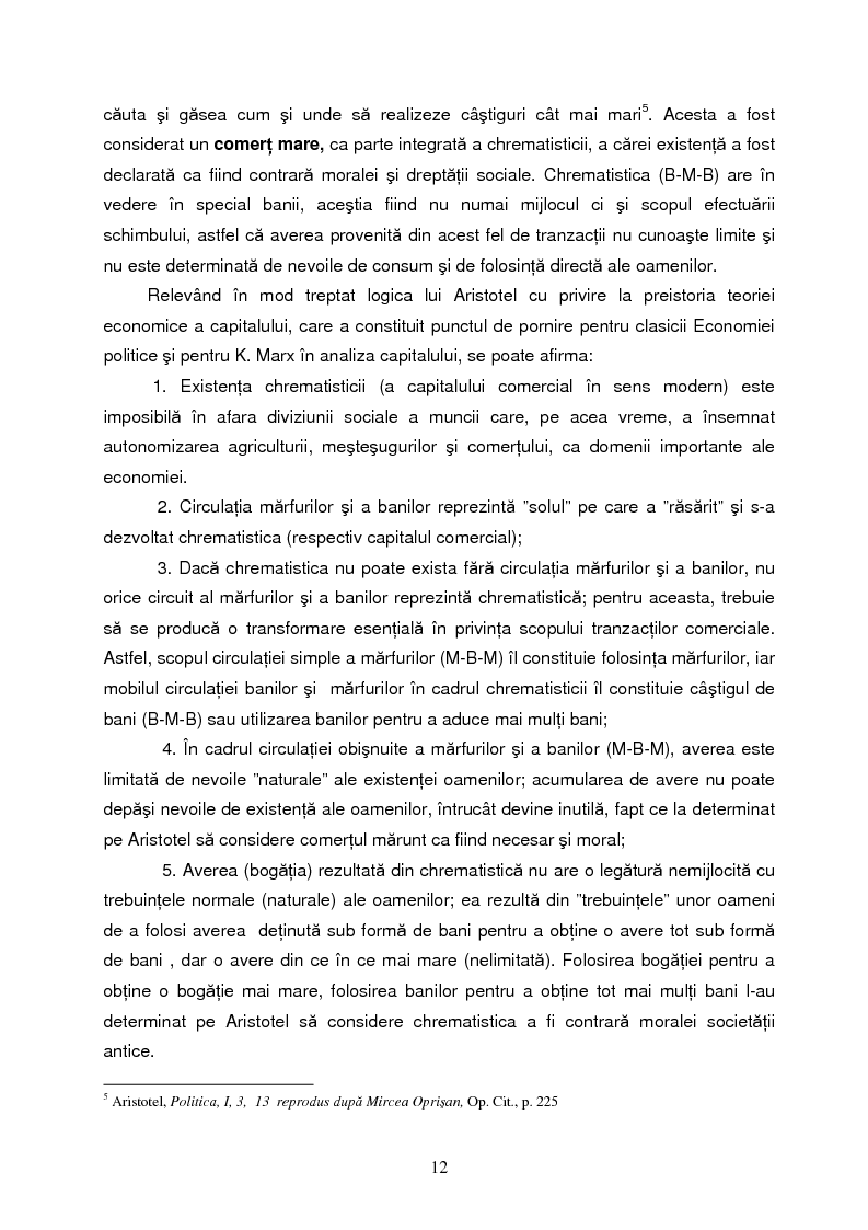 Anteprima della tesi: Capitalul in teoria si pratica economica, Pagina 9